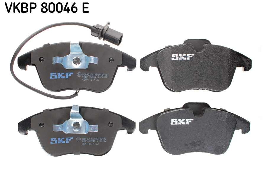 Kit pastiglie freno, Freno a disco - VKBP 80046 E SKF
